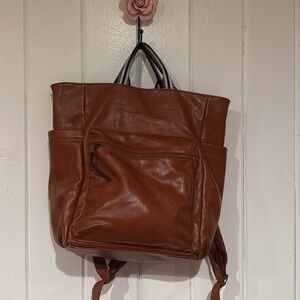 Target Brown Faux Leather Women's Backpack